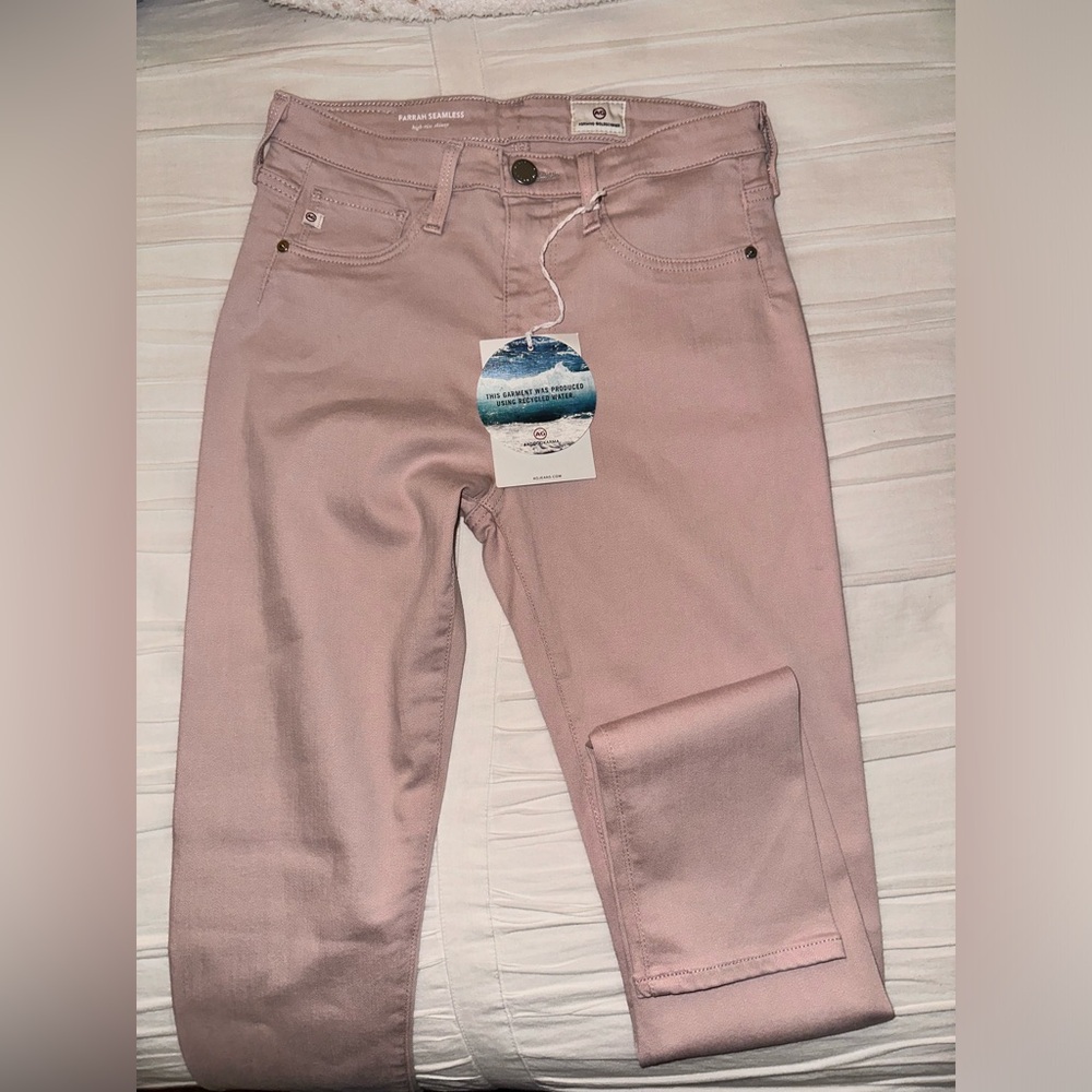 AG Seamless Pink Jeans